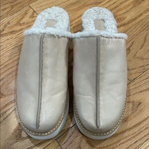 Women's Cream Slip-On Shoes